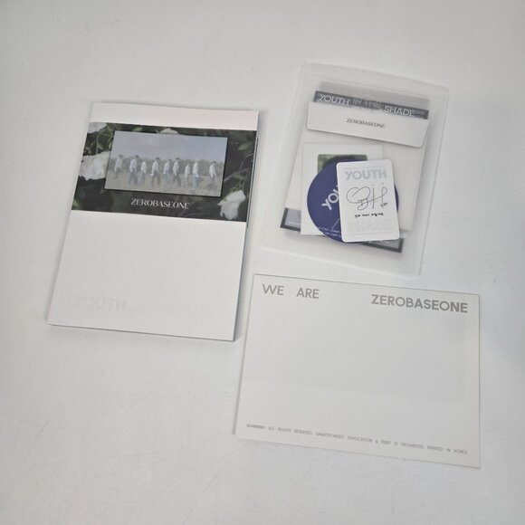 ZEROBASEONE Kpop Youth in the Shade 1st Mini Album CD Artbook Photocards - Picture 1 of 12